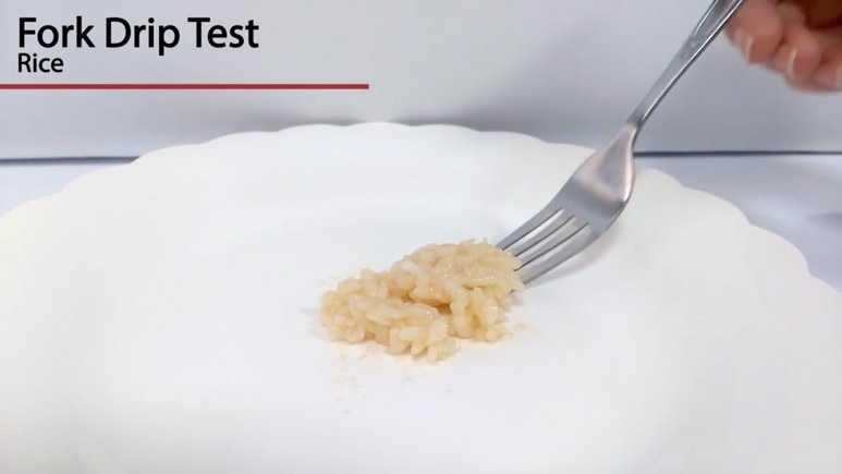Fork drip test