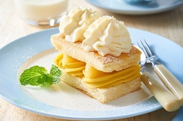 Pineapple Cream Sponge Cake