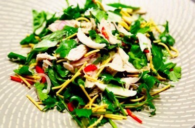 Coconut Chicken Salad with Crispy Noodles