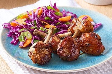 Mini teriyaki chicken lollipops Mini teriyaki chicken lollipops