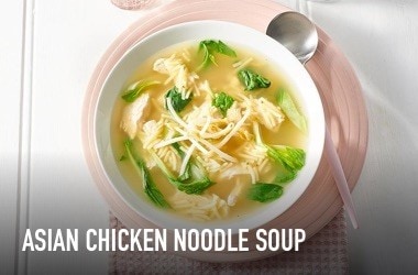 Asian chicken noodle soup