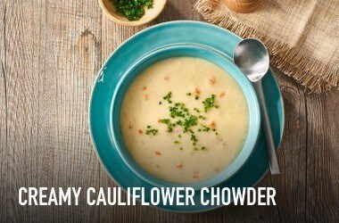 Creamy cauliflower chowder