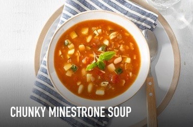 Chunky minestrone soup