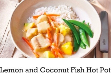 Lemon and Coconut Fish Hot Pot Lemon and Coconut Fish Hot Pot