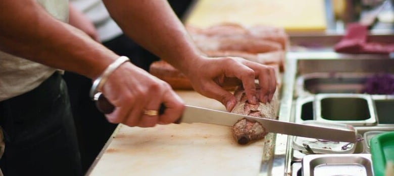Chef measuring food Chef measuring food