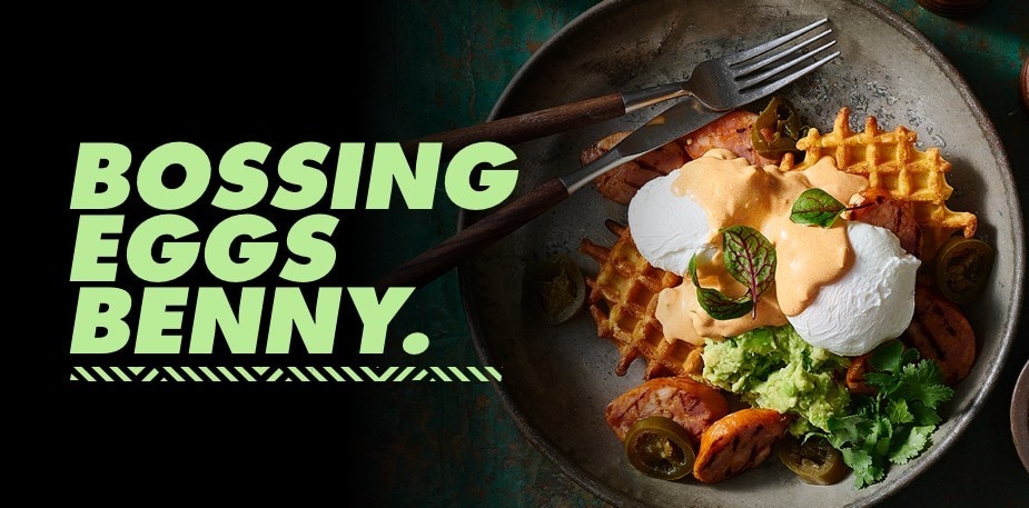 A modern eggs Benny series