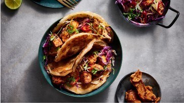 Roti Tacos with Chicken and Asian Slaw Roti Tacos with Chicken and Asian Slaw