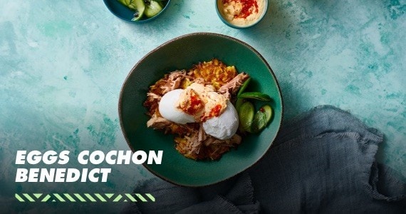 Eggs Cochon Benedict