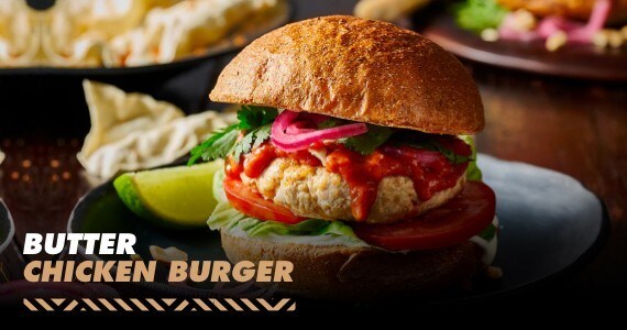 Butter Chicken Burger