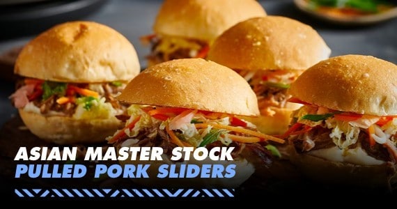 Asian Master Stock Pulled Pork Sliders