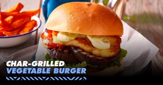 Char Grilled Vegetable Burger