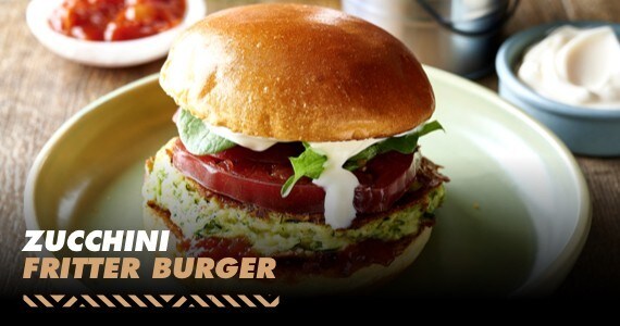 Zucchini Fritter Burger