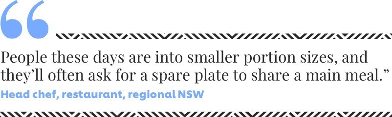 Head Chef: People these days shares their meal