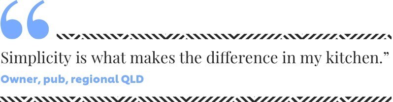 Pub Owner: Simplicity makes difference in kitchen