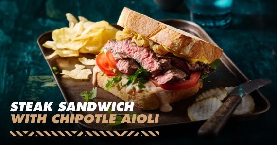 Steak Sandwich with Chipotle Aioli