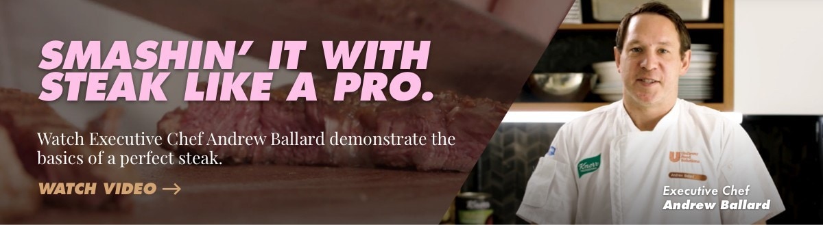 Smashin it with steak like a pro