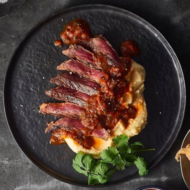 Steak share plates and salads for lighter palates