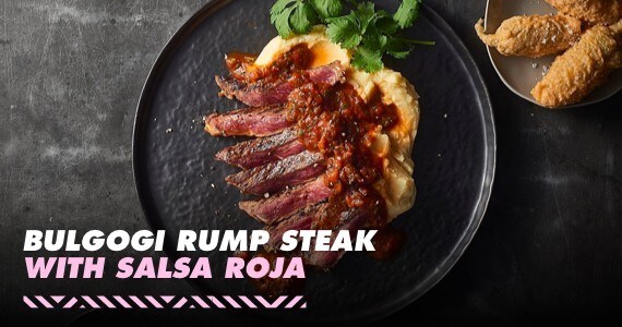 Bulgogi Rump Steak with Salsa Roja