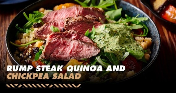 Rump Steak Quinoa and Chickpea Salad Rump Steak Quinoa and Chickpea Salad