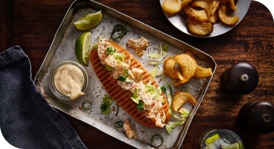 Sweet Chili Mayo and Dill Shrimp Roll Sweet Chili Mayo and Dill Shrimp Roll