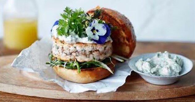 Gourmet Salmon Burger