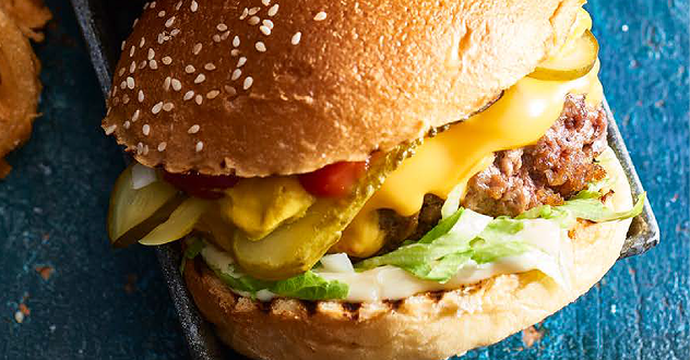 Honest to Goodness American Cheese Burger