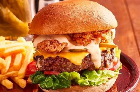 Deep-Fried Bacon Burger Deep-Fried Bacon Burger