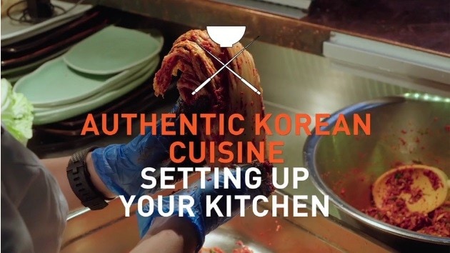 .Setting up your kitchen for Korean cuisine