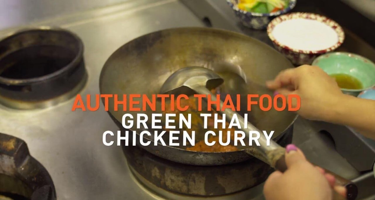 green Thai chicken curry