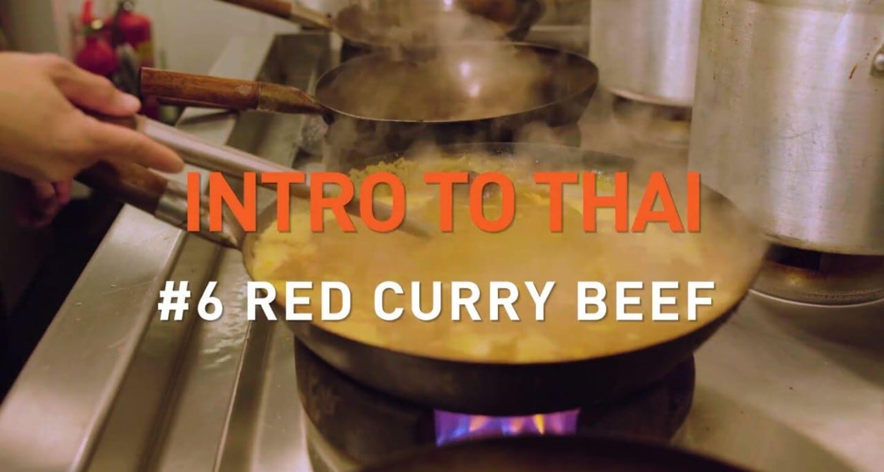 Red curry beef
