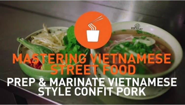 Prep & marinate Vietnamese style confit pork