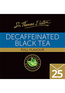 SIR THOMAS LIPTON  Decaffeinated 25's - Individually sealed for a premium and fresher tea.
