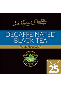 SIR THOMAS LIPTON Decaffeinated 25's - Individually sealed for a premium and fresher tea.