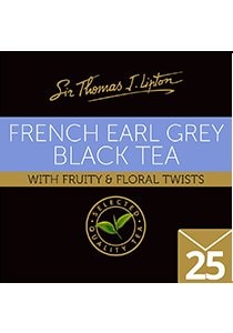 SIR THOMAS LIPTON French Earl Grey 25's - Individually sealed for a premium and fresher tea.