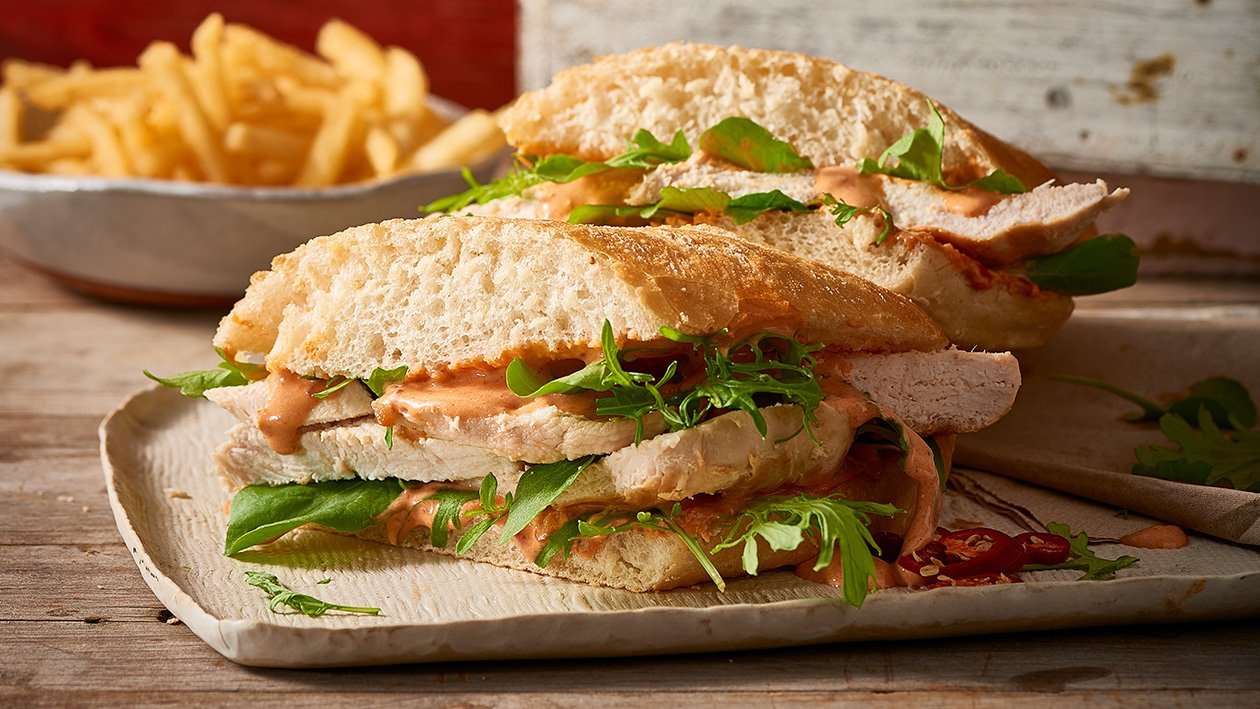 Chicken and Peri Peri Ciabatta Roll – Recipe