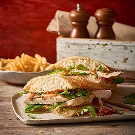 Chicken and Peri Peri Ciabatta Roll Chicken and Peri Peri Ciabatta Roll