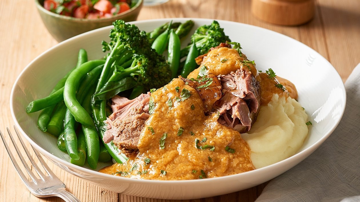 Slow Cooked Lamb Shoulder with Korma Sauce – Recipe