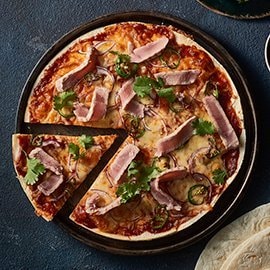 Fried Tostada Pizza with Tuna Fried Tostada Pizza with Tuna