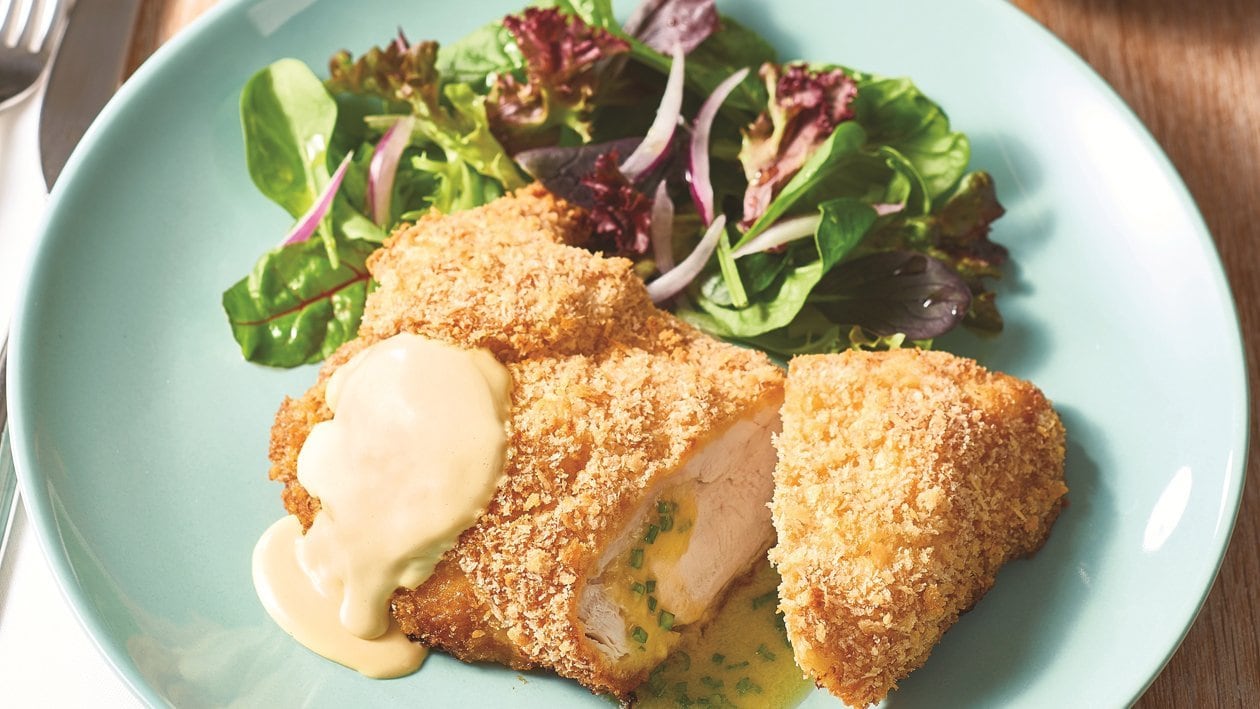 Chicken Kiev and Honey Mustard Sauce – Recipe Chicken Kiev and Honey Mustard Sauce – Recipe