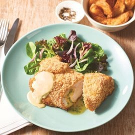 Chicken Kiev and Honey Mustard Sauce Chicken Kiev and Honey Mustard Sauce