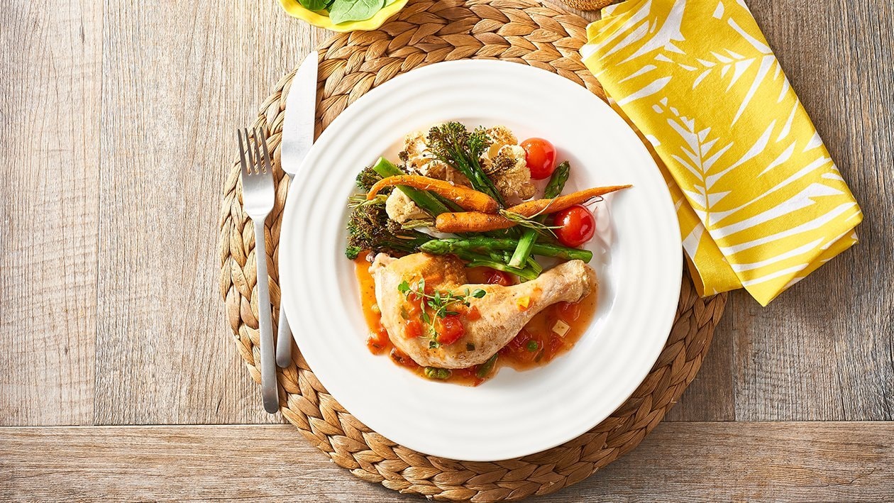 Chicken Maryland, Seasonal Roasted Vegetables – Recipe