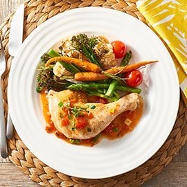 Chicken Maryland, Seasonal Roasted Vegetables Chicken Maryland, Seasonal Roasted Vegetables