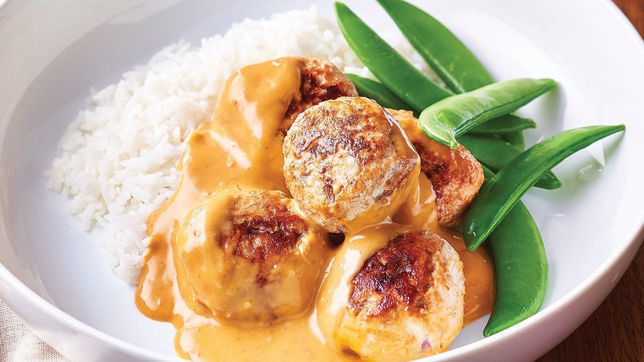 Coconut Satay Chicken Meatballs – Recipe