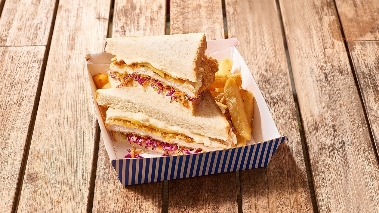 Golden Chicken Schnitzel Sandwich – Recipe