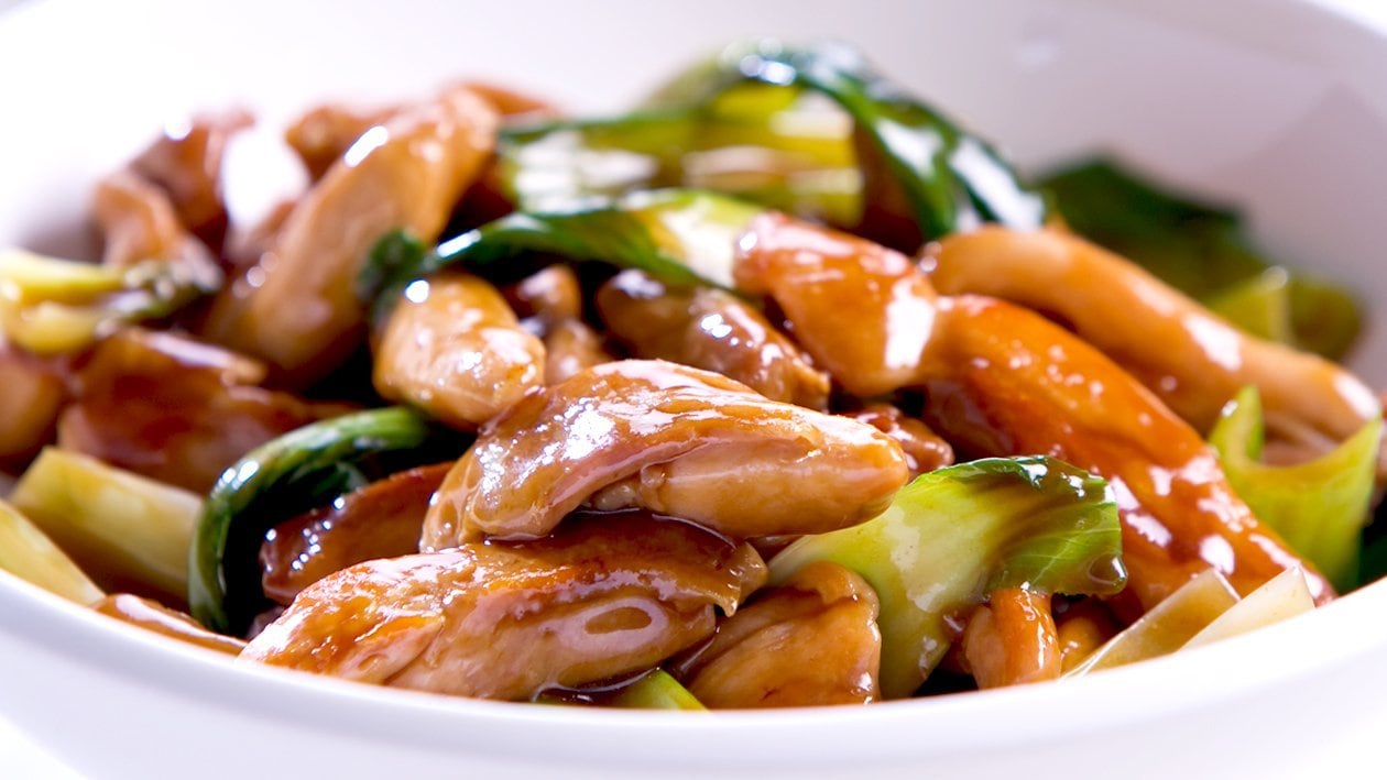 Stir Fried Chicken with Honey Soy and Asian Greens – Recipe