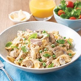Creamy Pasta with Tuna, Peas and Mushrooms Creamy Pasta with Tuna, Peas and Mushrooms