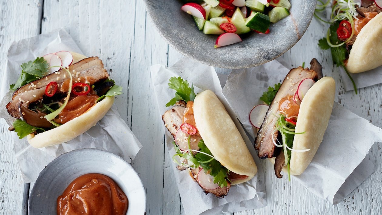 Steamed Bun with Pork Belly & Hoisin Mayonnaise – Recipe