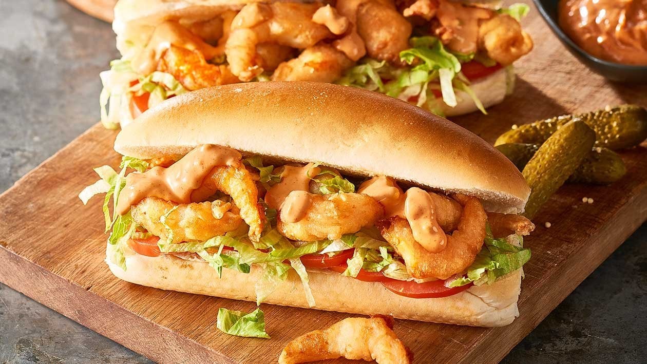 Tempura Shrimp po'Boy Recipe Unilever Food Solutions