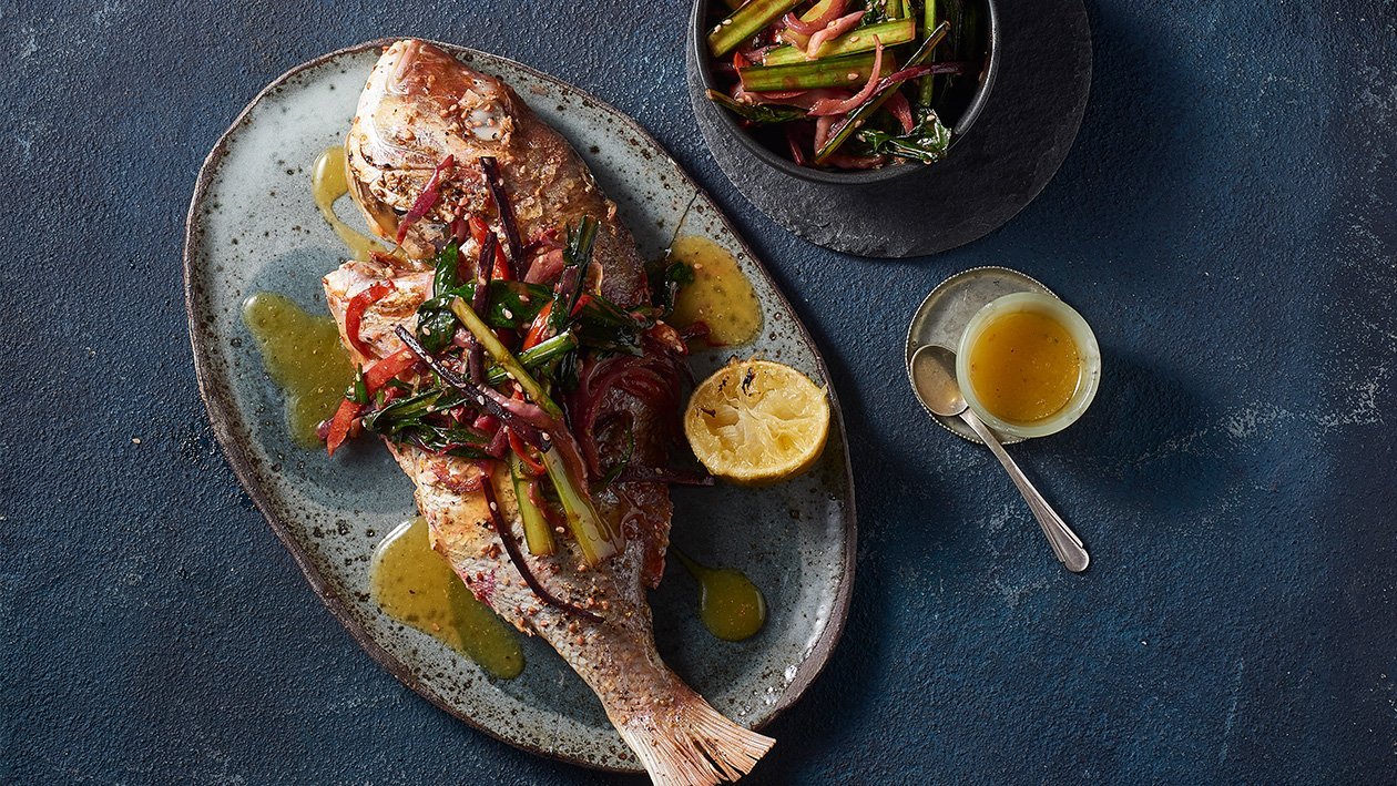 Whole Baked Chinese Lemon Curry Snapper – Recipe Whole Baked Chinese Lemon Curry Snapper – Recipe