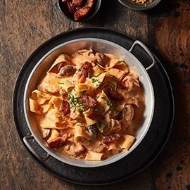Chorizo Pappardelle